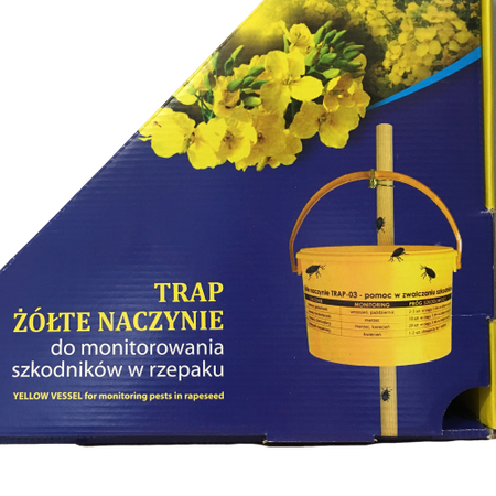 Żółte naczynie TRAP do rzepaku