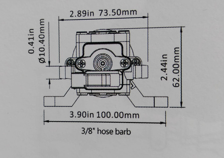 Pompka elektryczna 2.4/3.8 12V