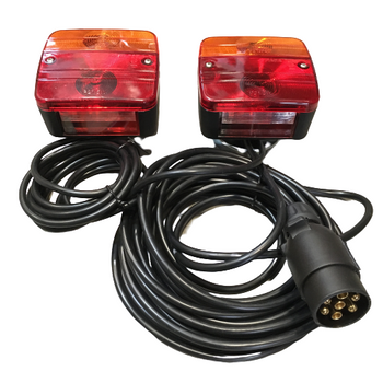 Zestaw lamp tylnych na magnes z przewodem 7,2m z wtyczką