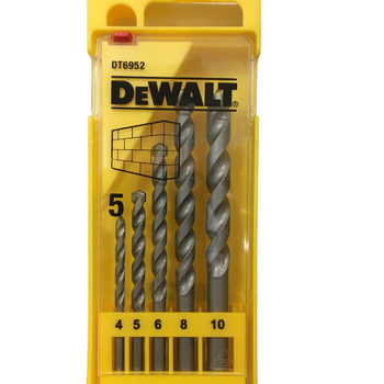 Wiertła do betonu DeWALT zestaw 5 szt. 4-10mm