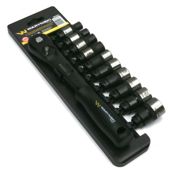 Zestaw nasadek z grzechotką 1/2" 10-22 WARYŃSKI