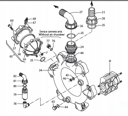Membrana powietrznika pompy AR 550194