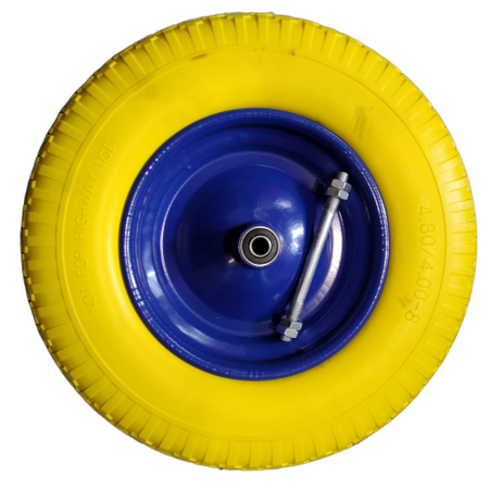 Koło kółko do taczki wózka bezdętkowe pełne 4,00-8