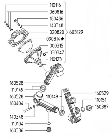Membrana powietrznika pompy UDOR