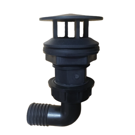 Króciec ssawny Ø 25mm z kolankiem 90o