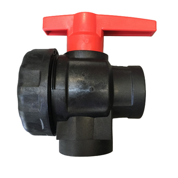 Zawór kulowy 1 1/2" 3-drożny Tecomec