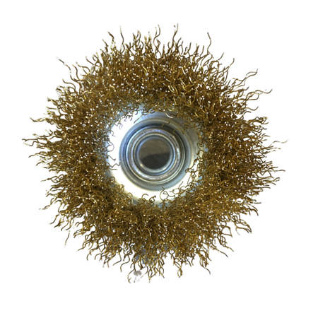 Szczotka druciana drut karbowany M14 85mm