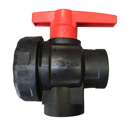 Zawór kulowy 1 1/2" 3-drożny Tecomec