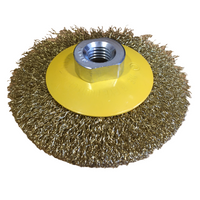 Szczotka druciana talerzowa drut karbowany M14 100mm