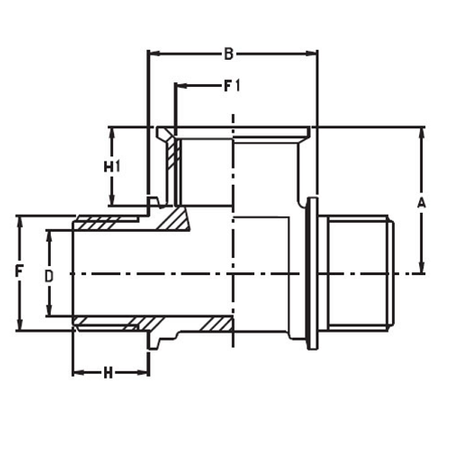 Trójnik z gwintem zewnętrznym 2"