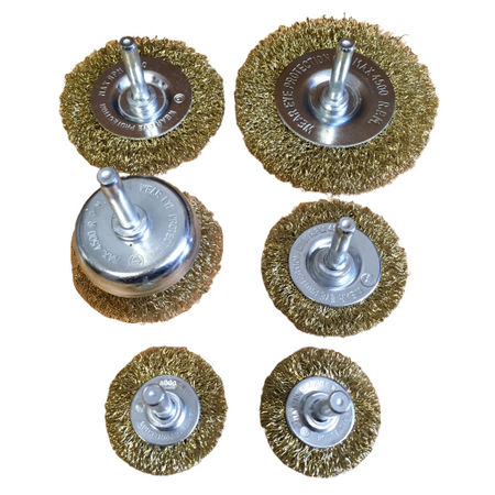Zestaw szczotek drucianych do wiertarki 6szt