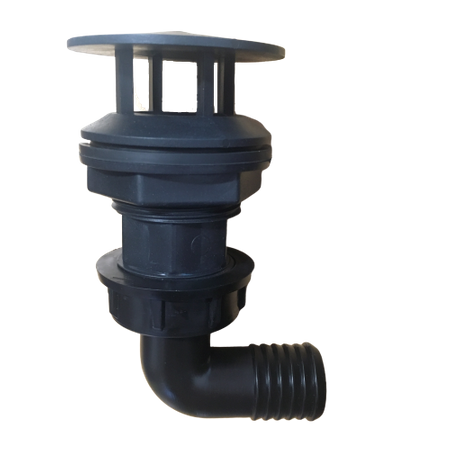 Króciec ssawny Ø 25mm z kolankiem 90o