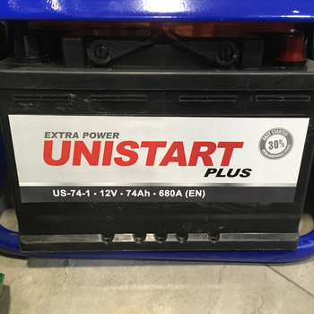Akumulator UNISTART PLUS 12V 74Ah 680A P+