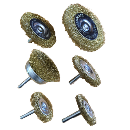 Zestaw szczotek drucianych do wiertarki 6szt