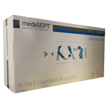 Rękawiczki nitrylowe L 100szt