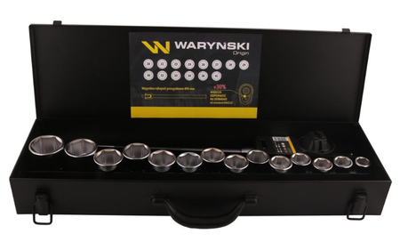 Zestaw nasadek 3/4” z grzechotką i rękojeścią 16szt WARYŃSKI