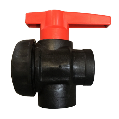 Zawór kulowy 1 1/4" 3-drożny Tecomec