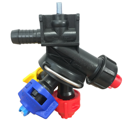 Głowica potrójna opryskiwacza na śrubkę końcowa Arag