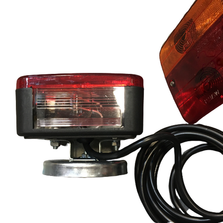 Zestaw lamp tylnych na magnes z przewodem 7,2m z wtyczką