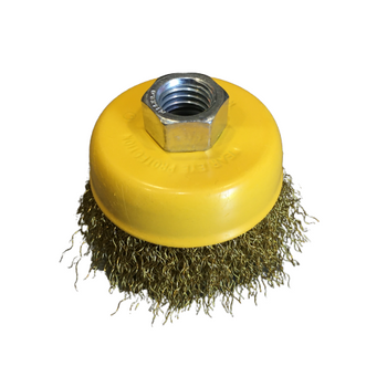 Szczotka druciana drut karbowany M14 75mm