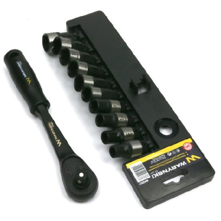 Zestaw nasadek z grzechotką 1/2" 10-22 WARYŃSKI
