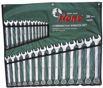 Zestaw kluczy płasko-oczkowych Hans 26szt PROMOCJA