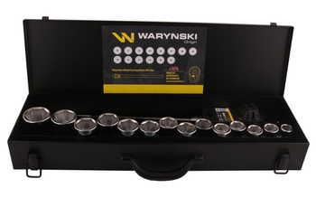 Zestaw nasadek 3/4” z grzechotką i rękojeścią 16szt WARYŃSKI