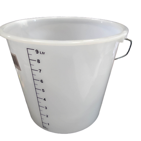 Naczynie wiadro pomiarowe z podziałką 9000ml