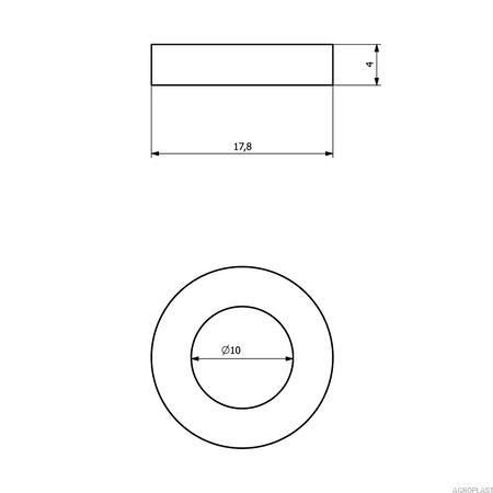 Uszczelka PRO dyszy rozpylacza pod kołpak RAU