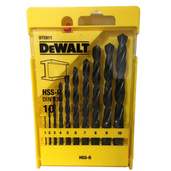 Wiertła do metalu DeWALT zestaw 10 szt. 1-10mm