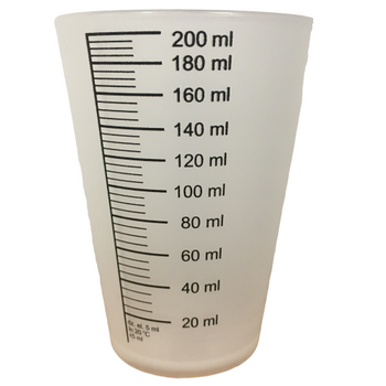Naczynie kubek kalibracyjny z podziałką 200ml