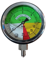 Manometr glicerynowy ITALMANOMETRI M100 0-5-25 bar 1/4"
