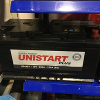 Akumulator UNISTART PLUS 12V 92Ah 760A P+