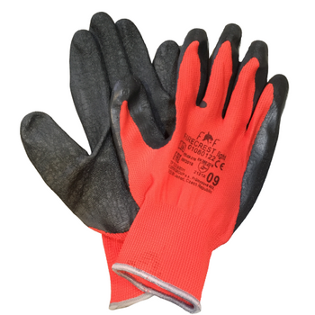 12x Rękawice ogrodnicze powlekane lateksem 9