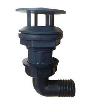 Króciec ssawny Ø 25mm z kolankiem 90o