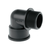 Kolanko 90o z gwintem żeńskim/męskim 1 1/4"