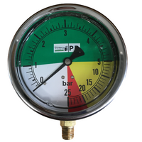 Manometr glicerynowy M100 0-25 bar 12x1,5
