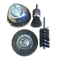 Zestaw szczotek drucianych do wiertarki 4szt