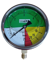 Manometr glicerynowy M100 0-25 bar 1/4”